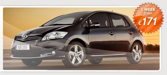 toyota auris hot deal , car hire crete