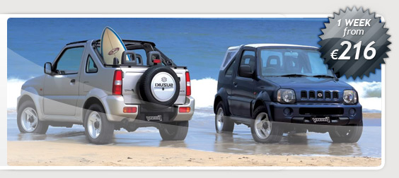 suzuki jimny hot deal , car hire crete
