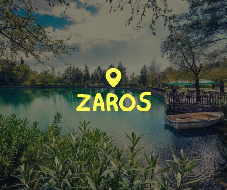 Zaros et le lac de Zaros