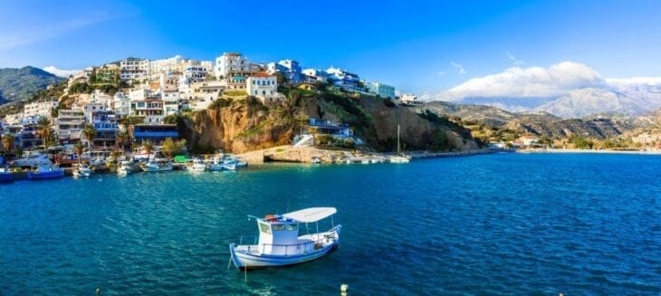 View from the Boat in Agia Galini