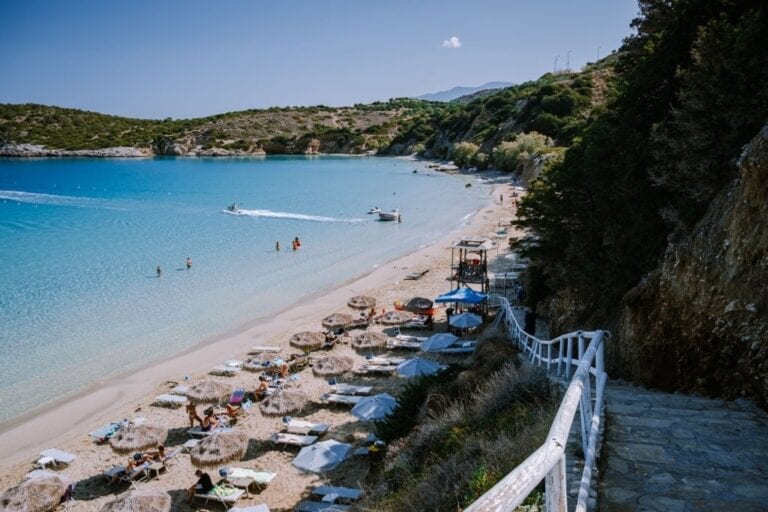 Voulisma Beach - Clear & shallow turquoise waters beach near Istro ...