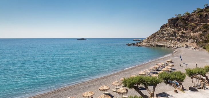 A secluded little beach in Agia Fotia