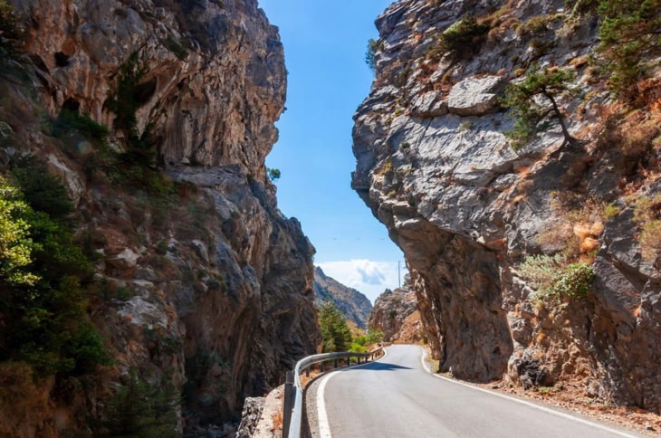 Road in Kotsifou Canyon