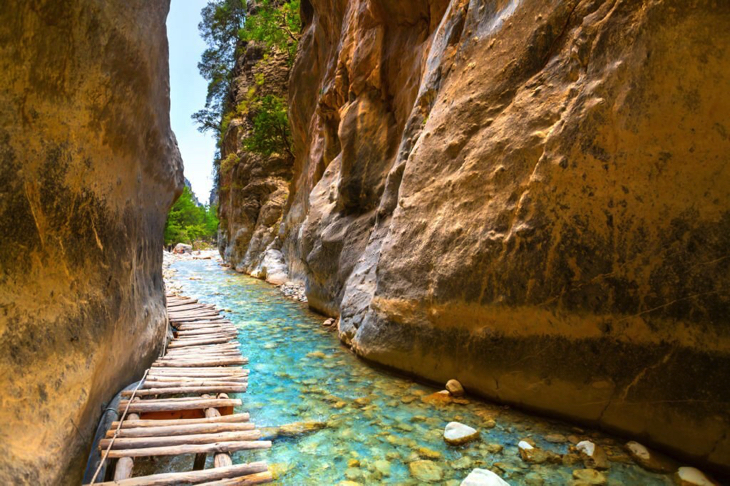 Sentier dans les gorges de Samaria