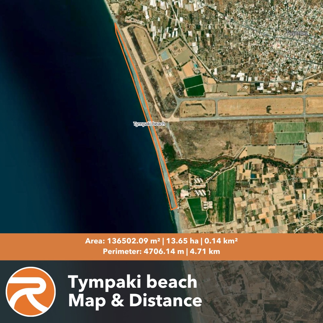 Tympaki beach map
