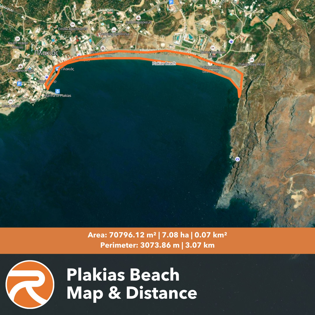 Plakias Beach map