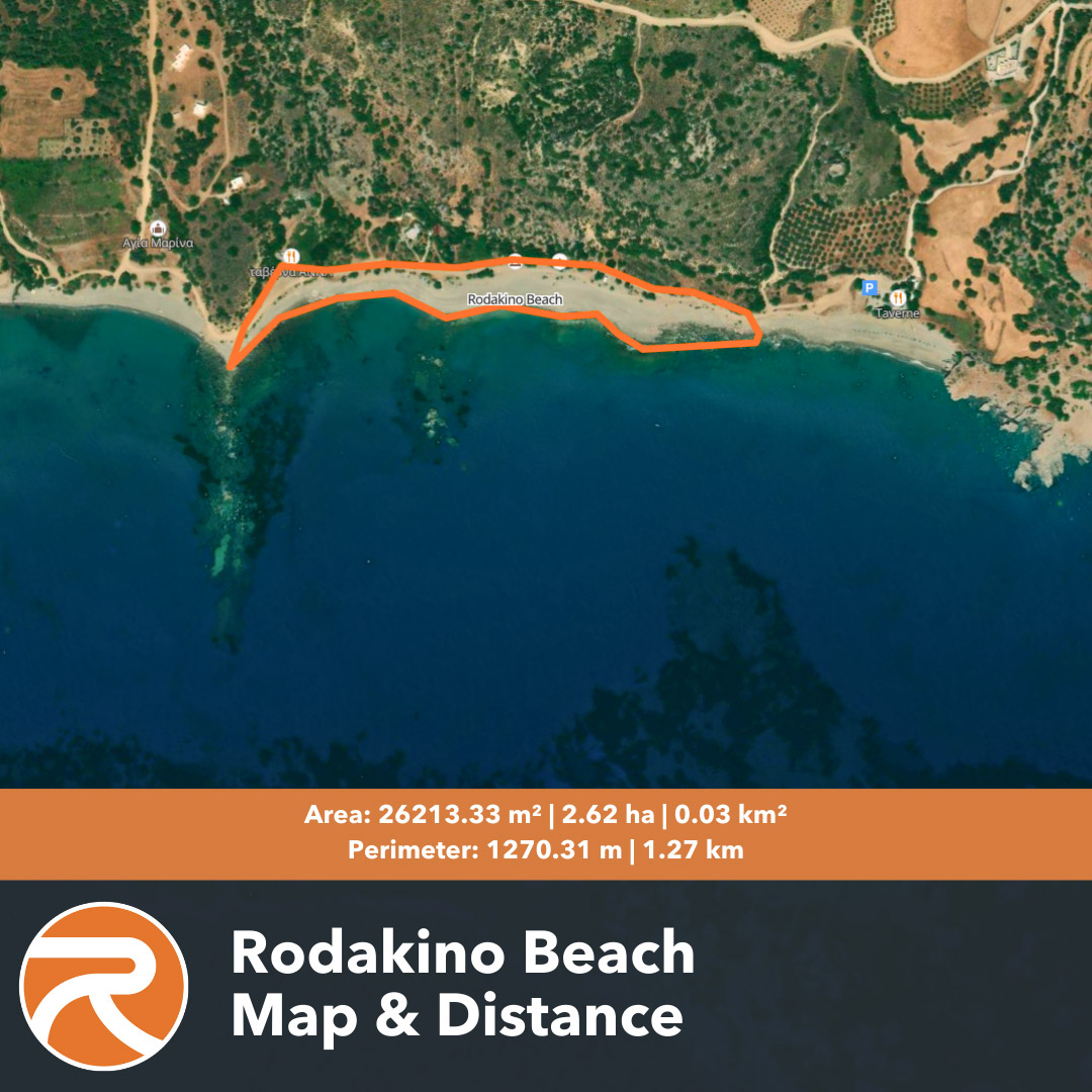 Rodakino Beach Map