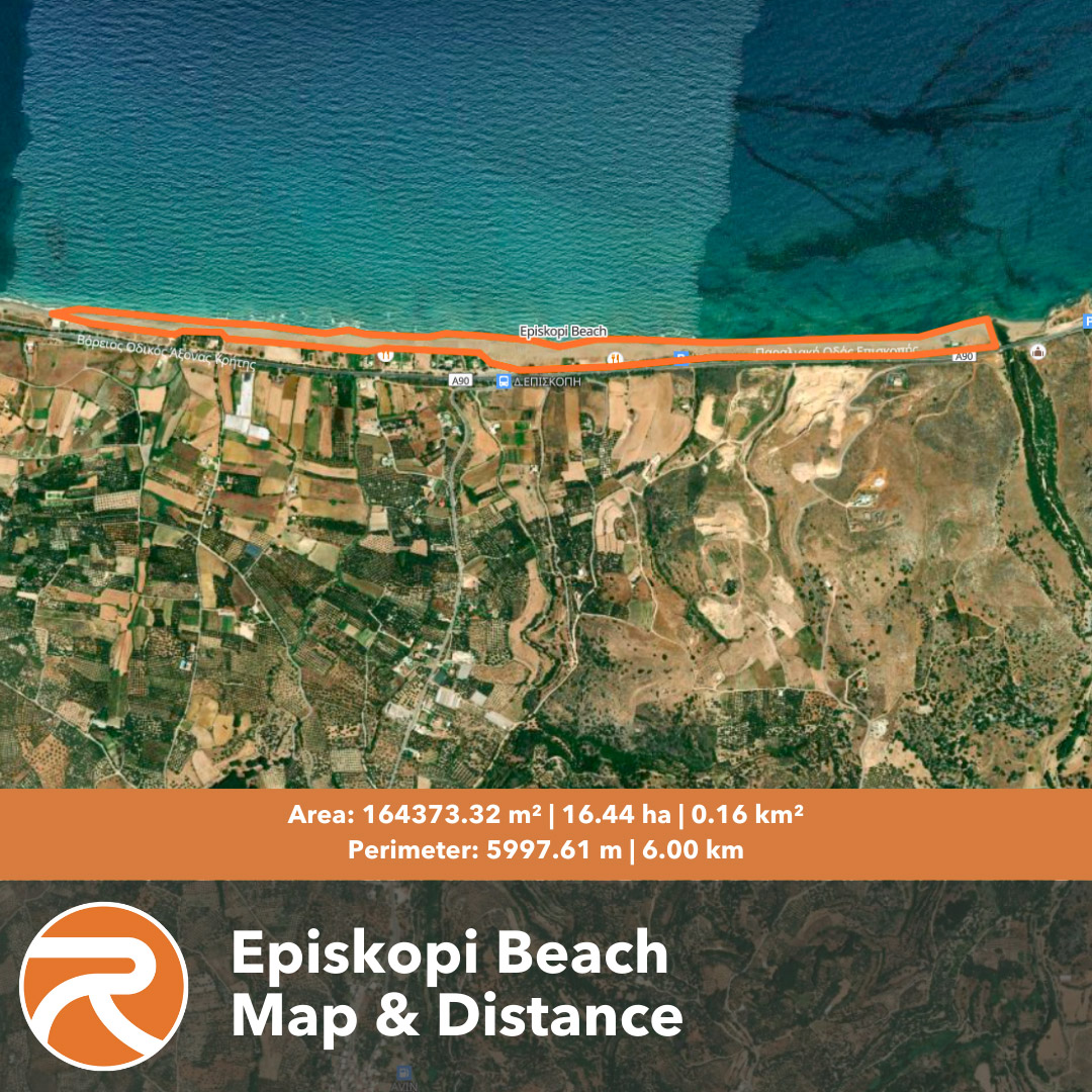 Episkopi Beach Map