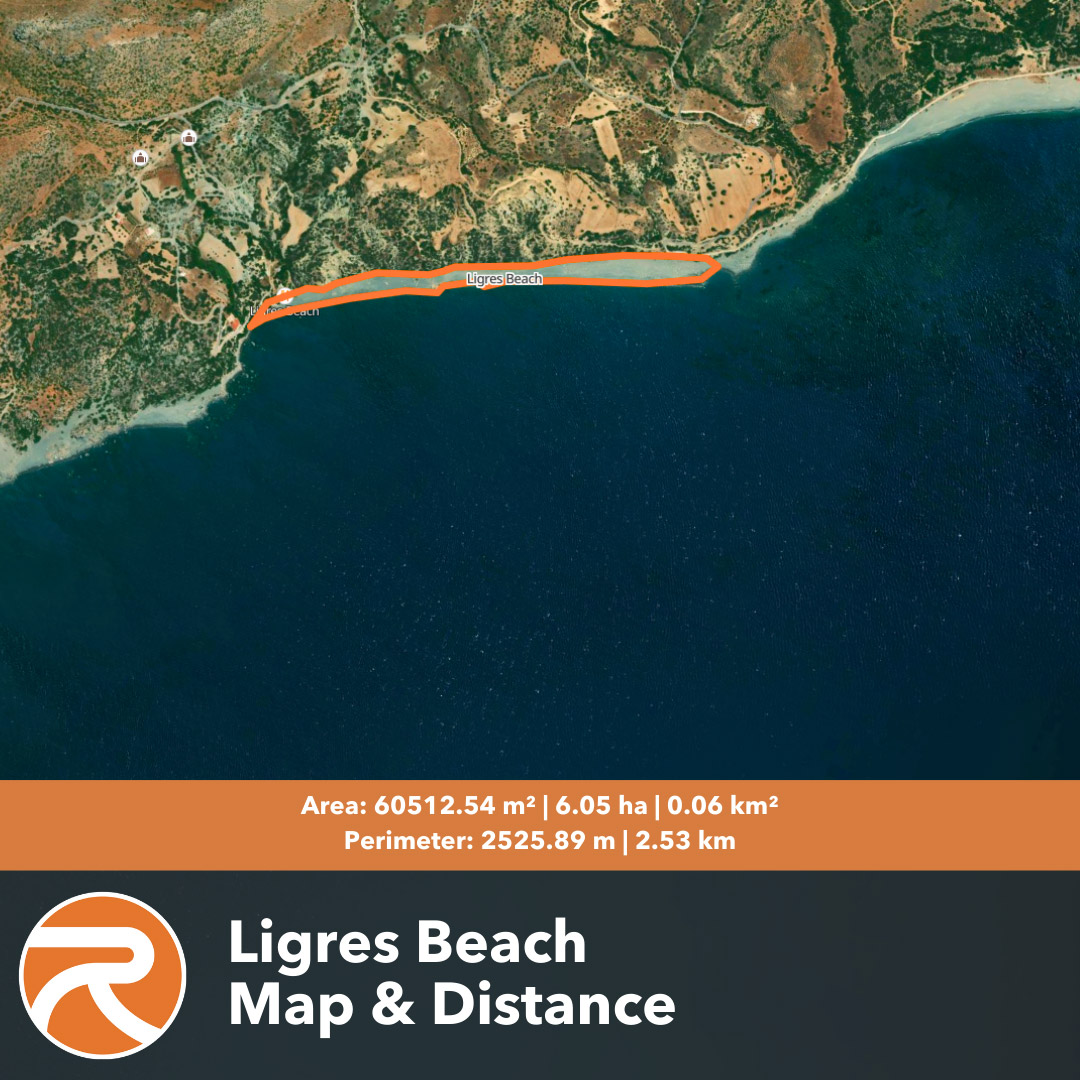 Ligres Beach Map