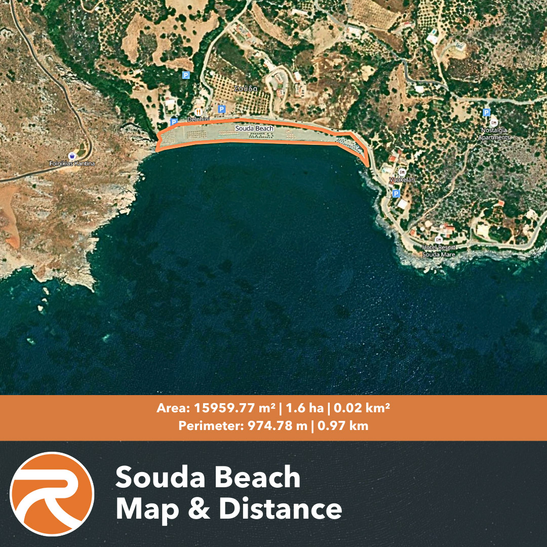 Souda Beach map