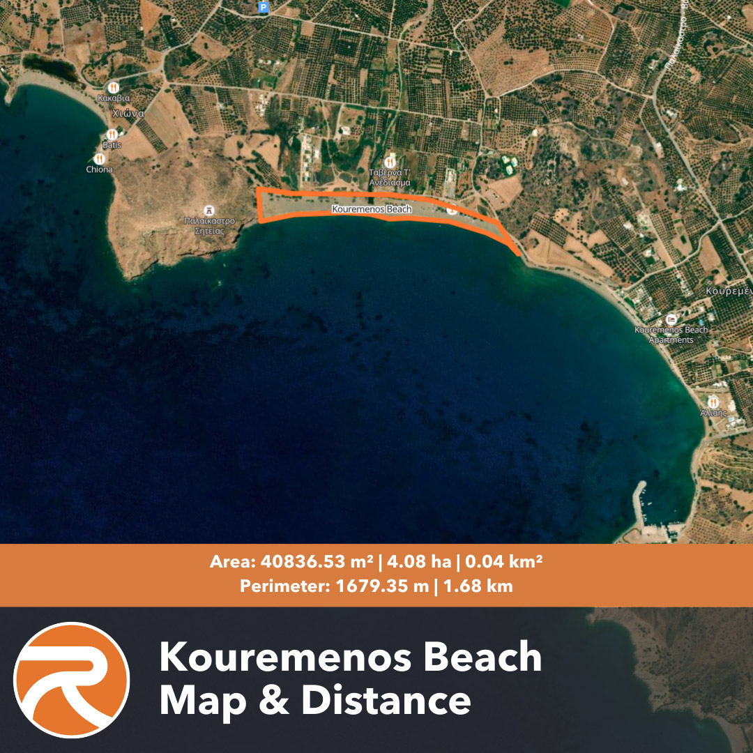 Kouremenos Beach Map