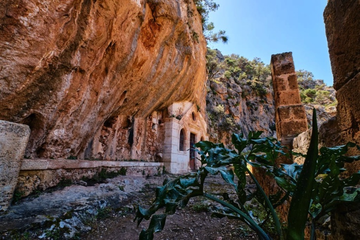 The abandoned Katholiko Monastery