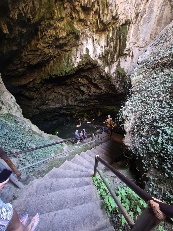 Stairs down to Dikteon Cave