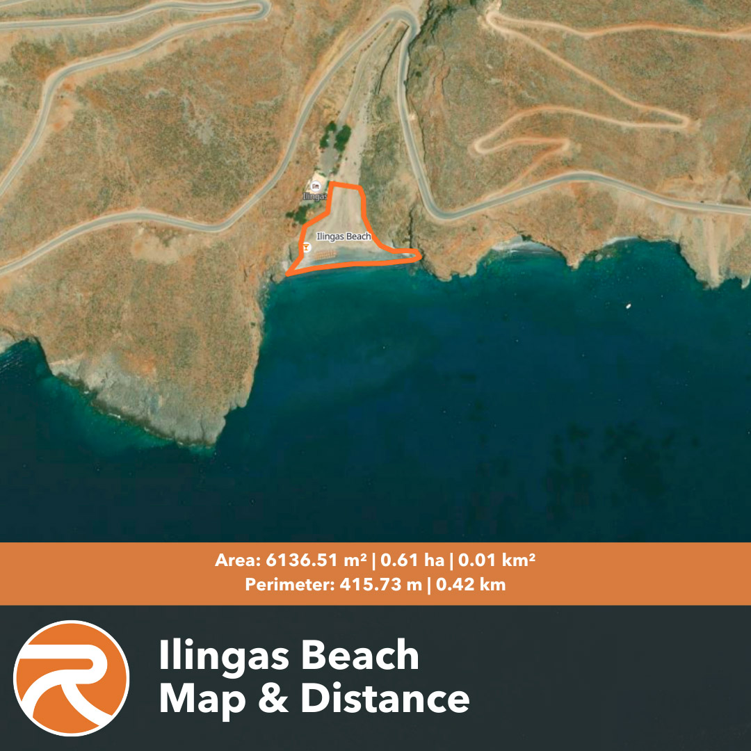 Ilingas Beach map