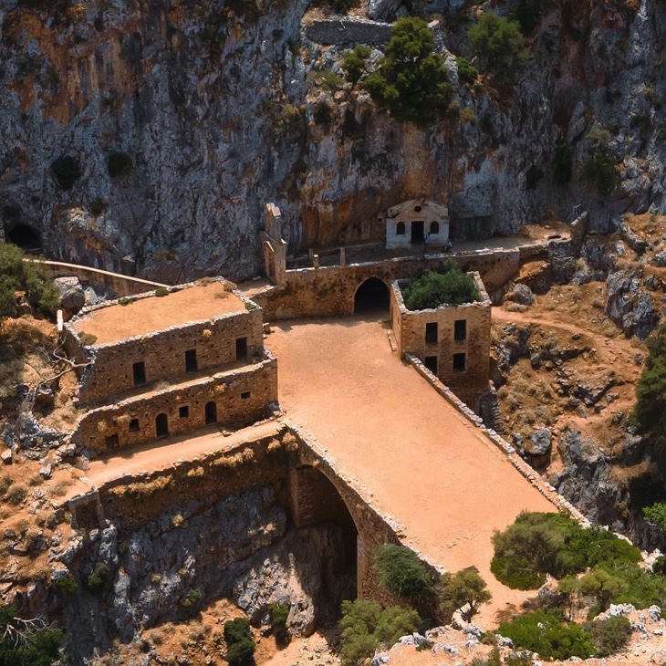 View from top Katholiko Monastery