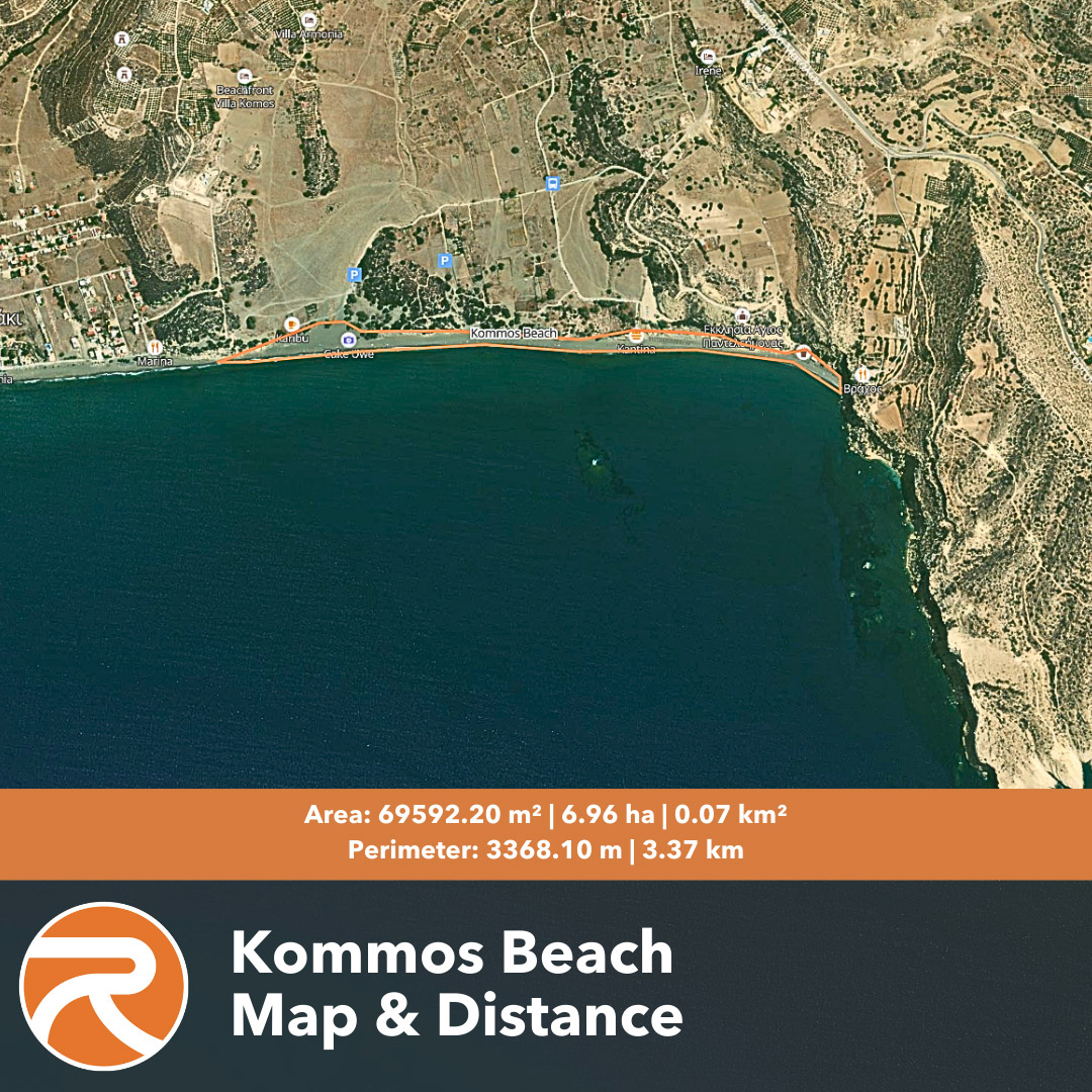 Kommos Beach Map