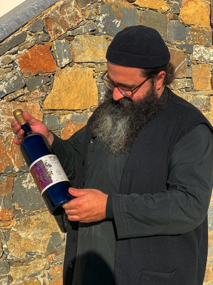 Monk at Toplou Monastery