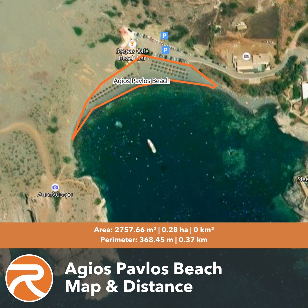 Agios Pavlos Beach Map