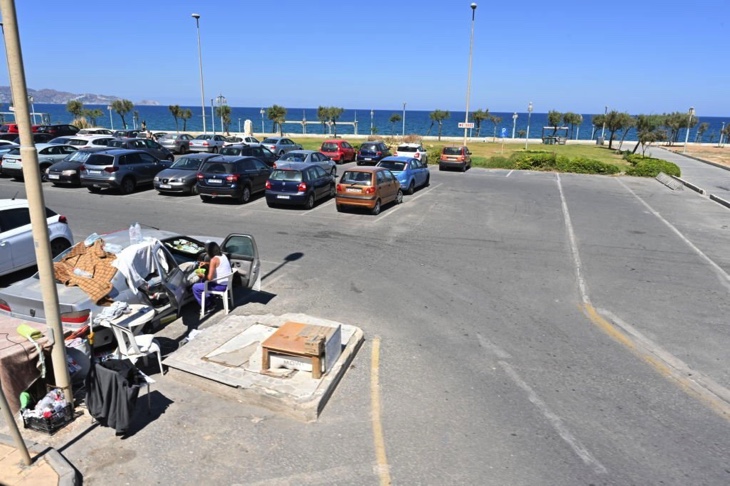 Parking lot in Heraklion