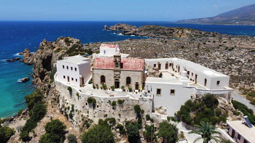 Chrisoskalitissa Monastery from the Top