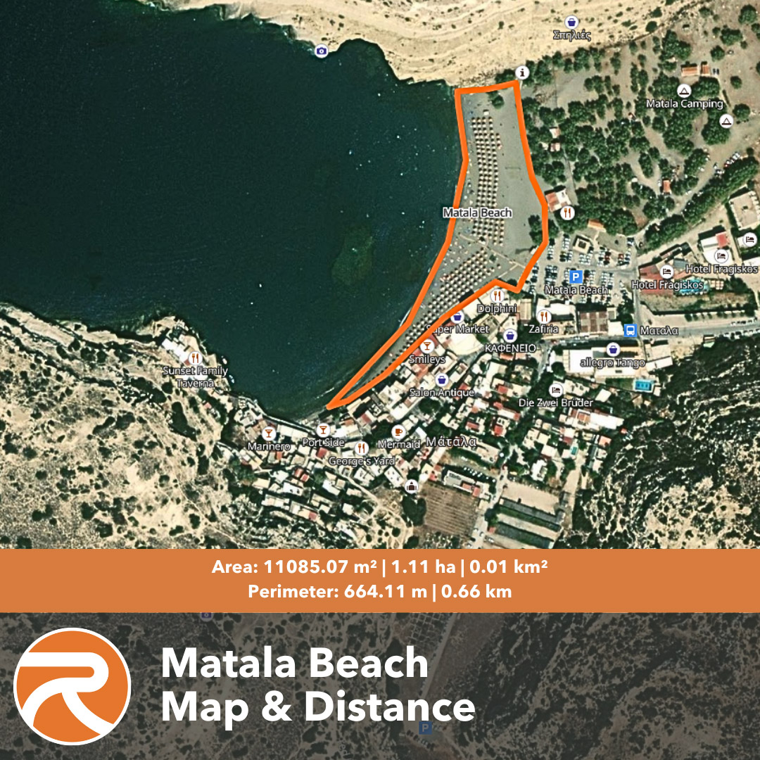 Matala Beach Map