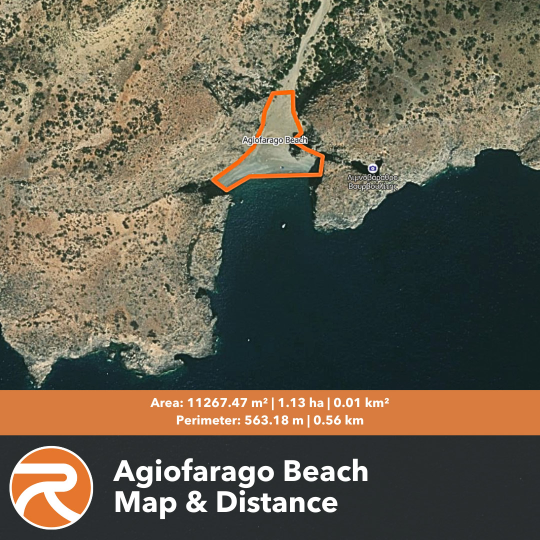 Agiofarago Beach Map