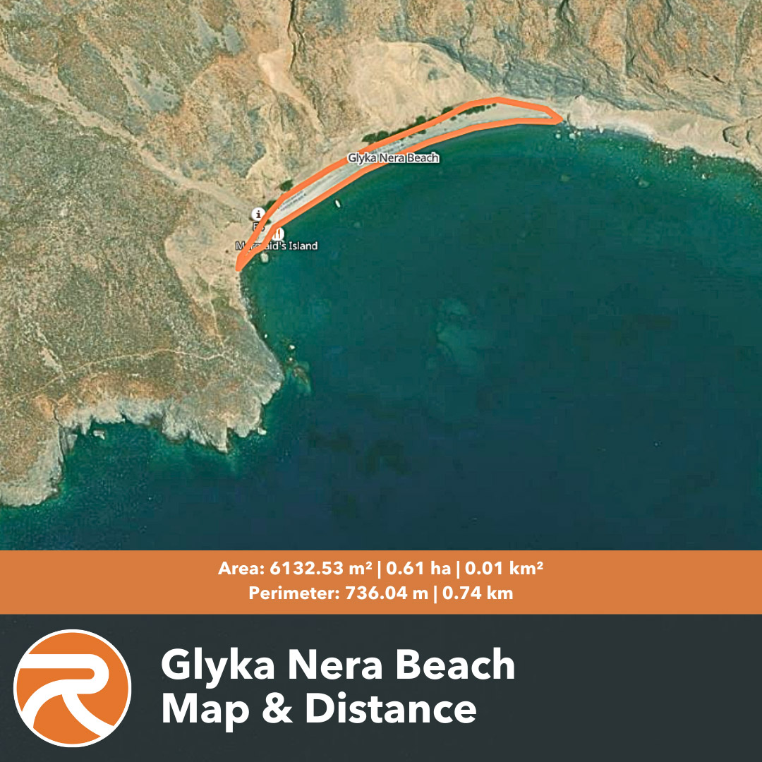 Glyka Nera Beach Map