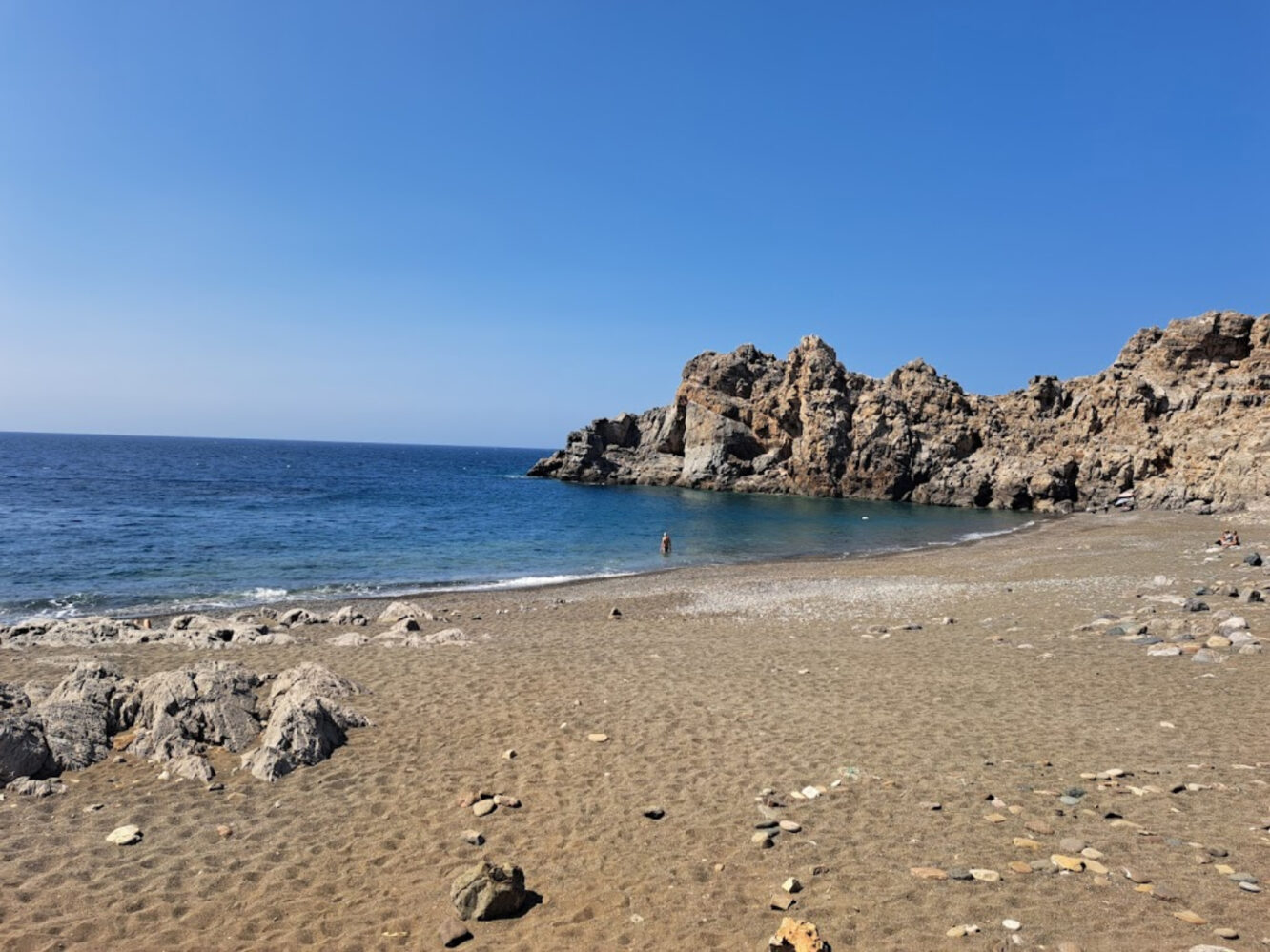 sand in Trafoulas Beach