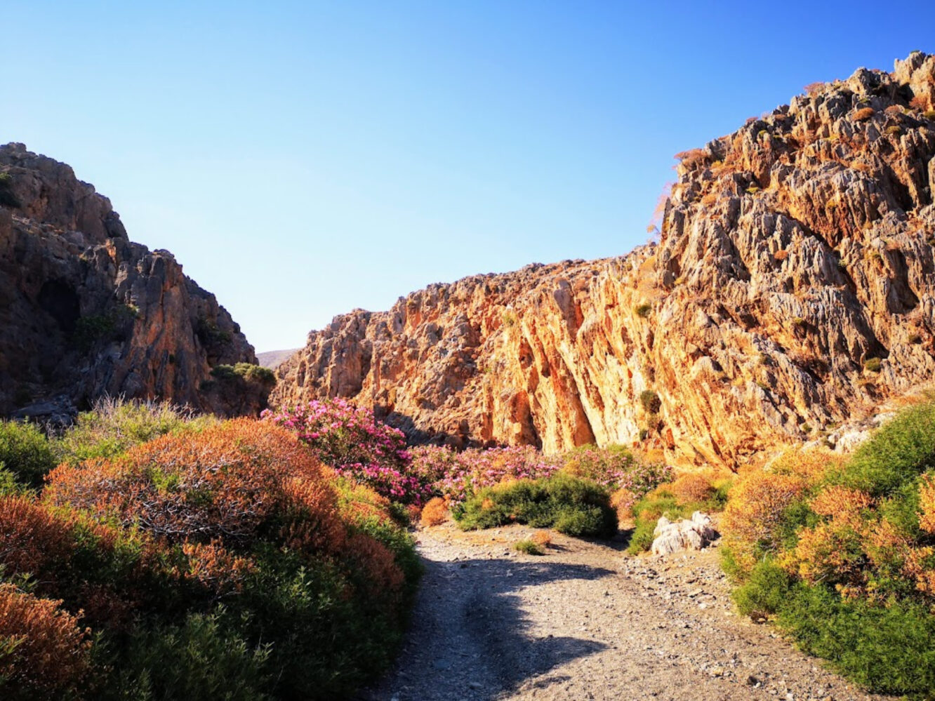 Hiking to Trafoulas Beach