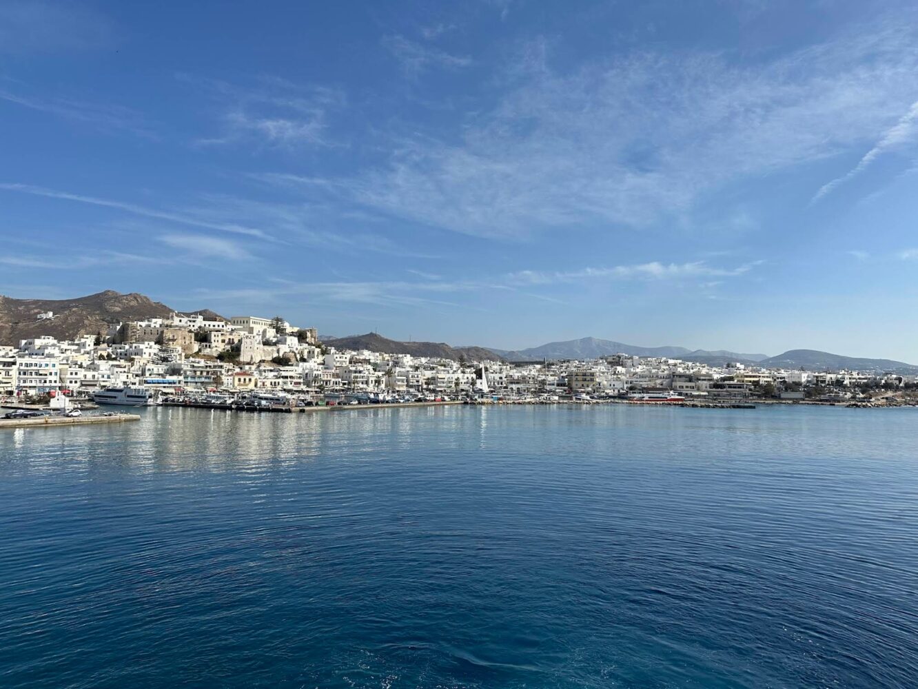 Port in Naxos Island