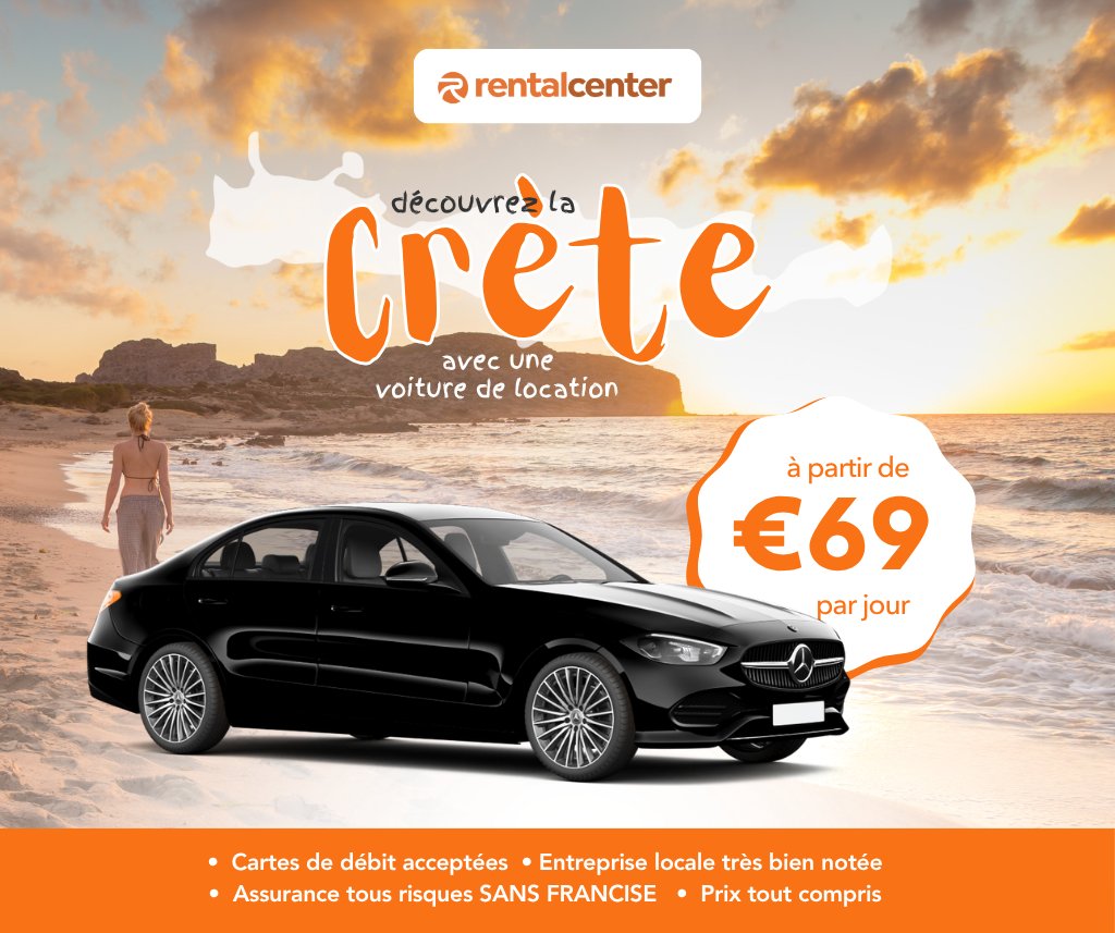 Explorez la Crète avec une location de voiture!