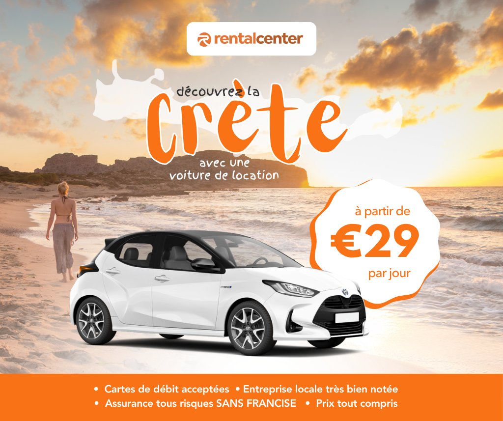 Explorez la Crète avec une location de voiture!