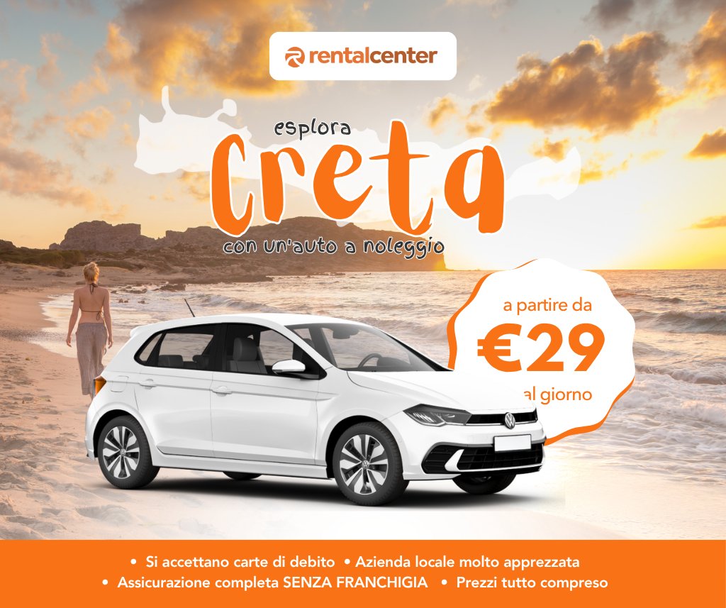 Esplora Creta con un'auto a noleggio!