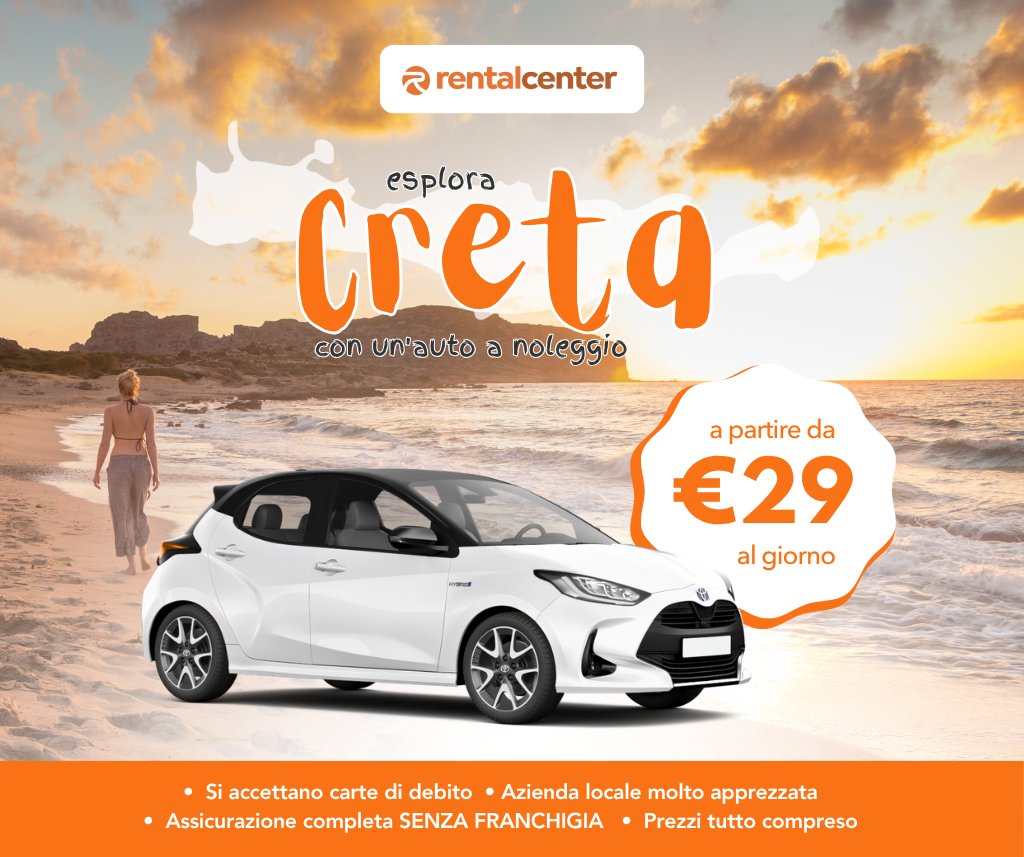 Esplora Creta con un'auto a noleggio!